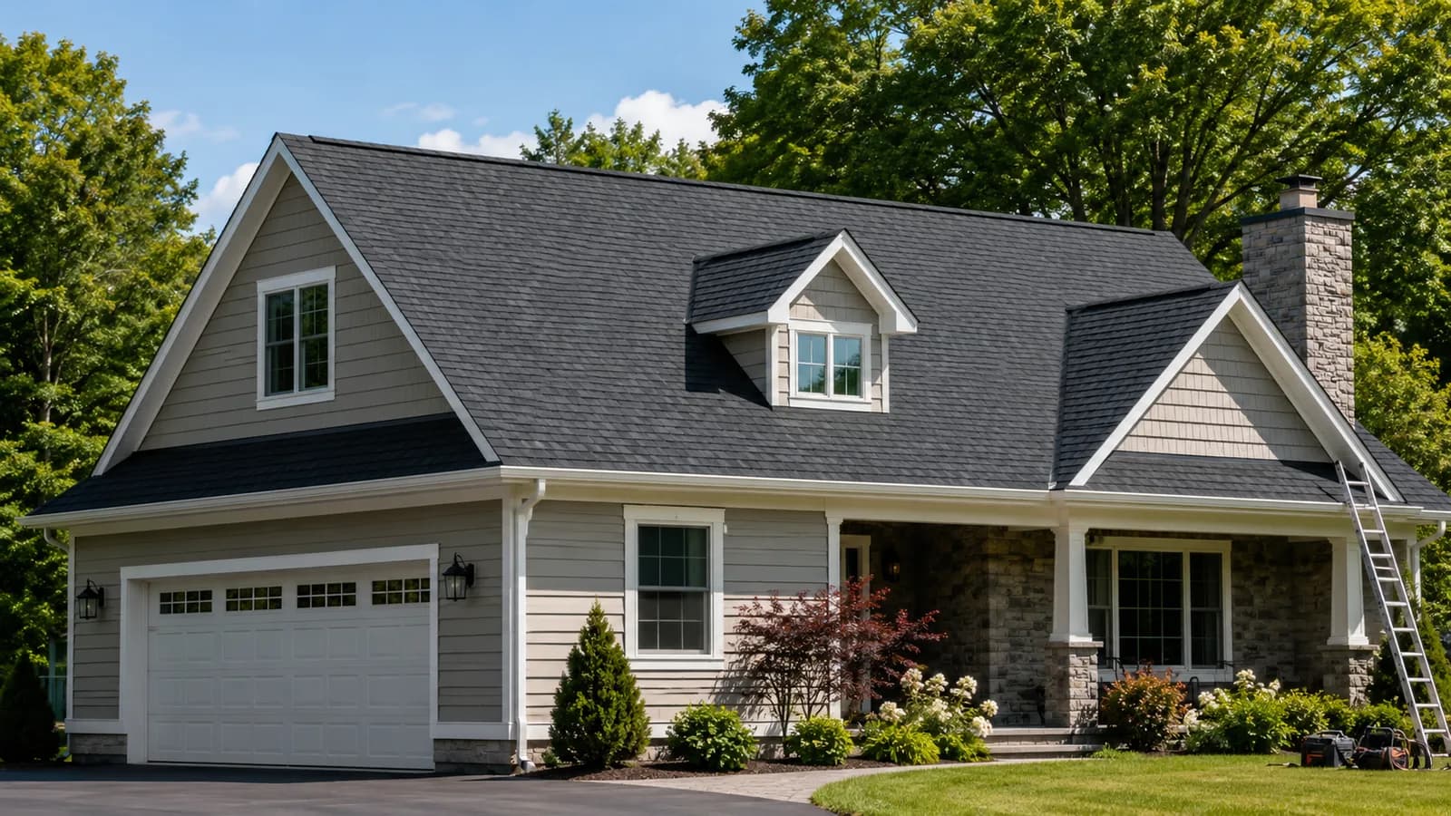 Finished roof replacement and repair